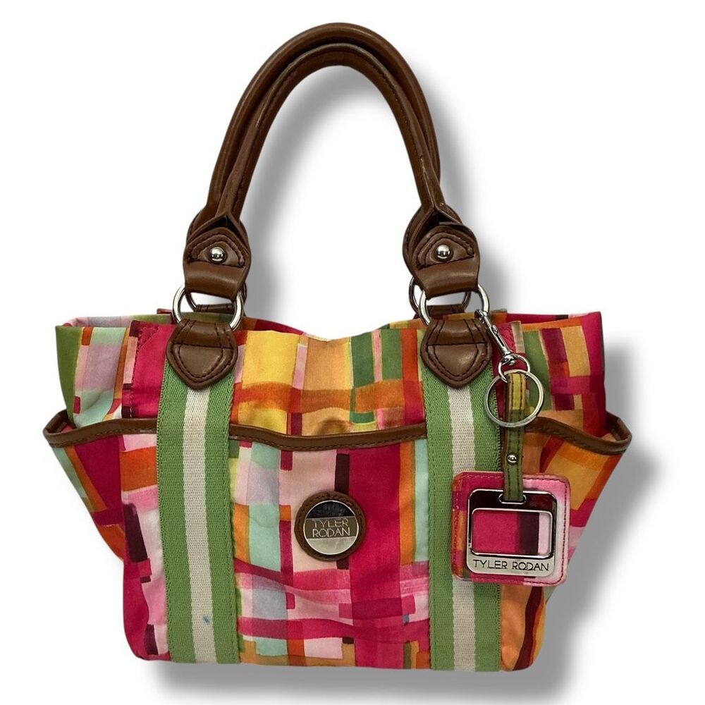 Tyler Rodan Colorful Geometric Design Handbag Shoulder Bag Purse